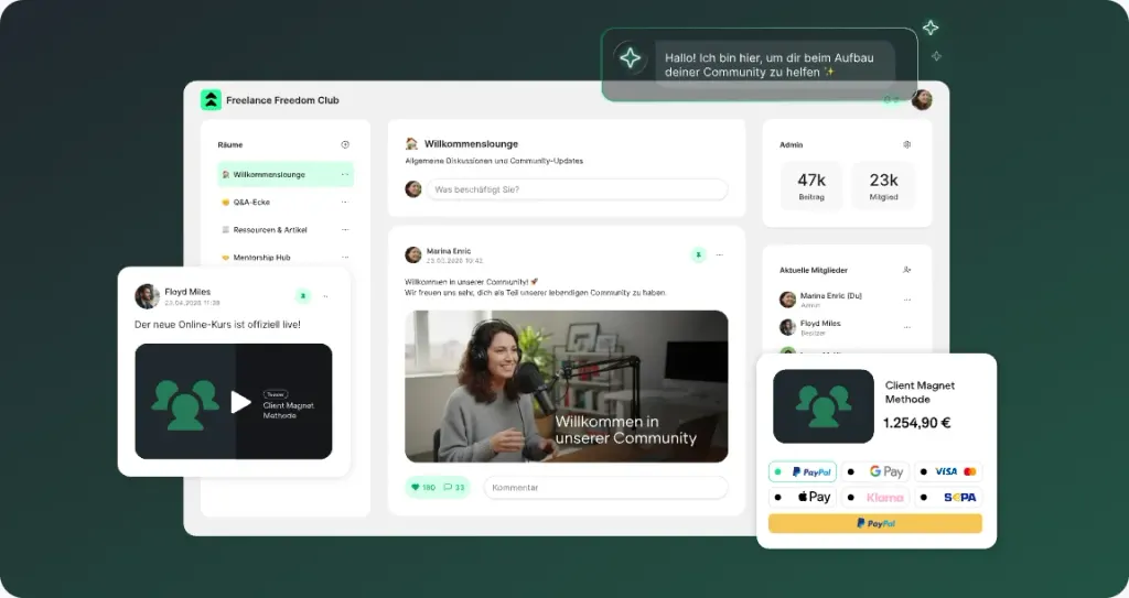 ablefy Community mit KI-Assistent ablefy Community mit KI-Assistent