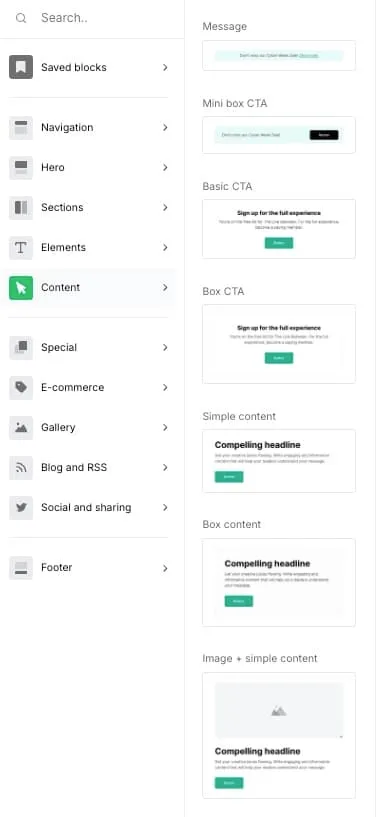 MailerLite E-Mail Editor MailerLite E-Mail Editor