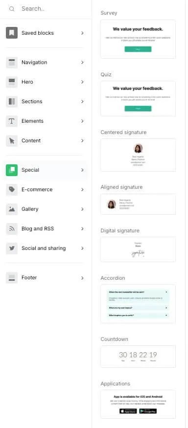 MailerLite E-Mail Editor MailerLite E-Mail Editor