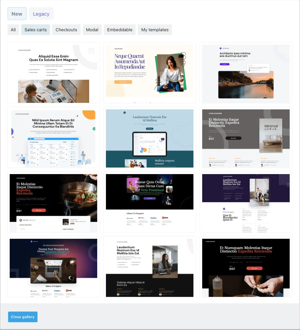 ThriveCart Templates Salespages Verkaufsseiten