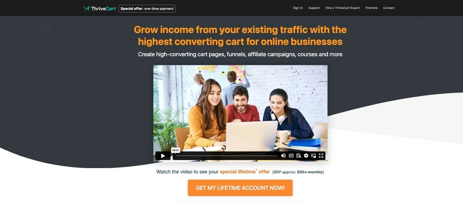 ThriveCart Website ThriveCart Website