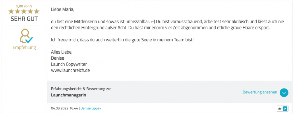 Kundenstimme