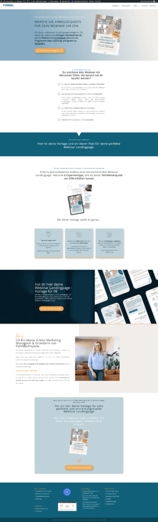 Landingpage Vorlage Freebie