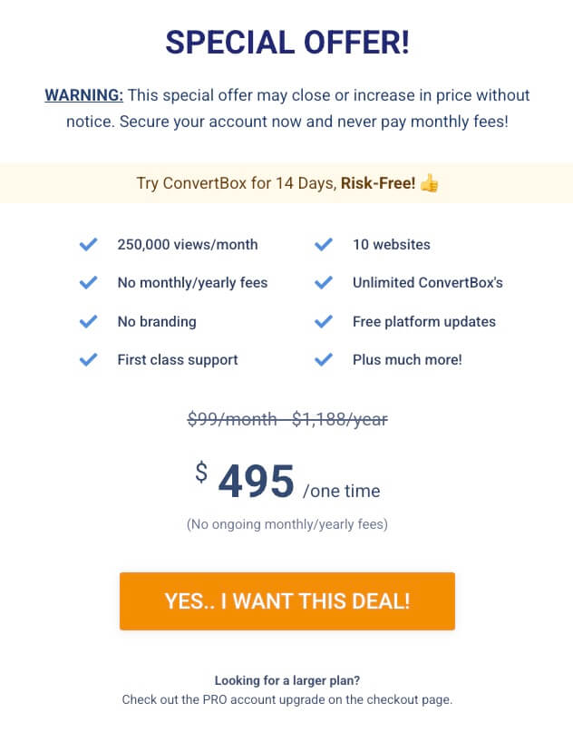 ConvertBox Preise ConvertBox Preise